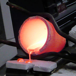 Pouring silver